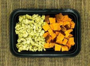 Pesto Eggs and Sweet Potato